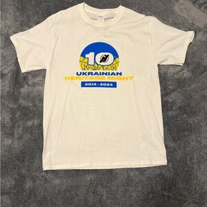 NJ Devils Ukrainian Heritage Night T-Shirt 2014-2024 Commemorative Size Medium
